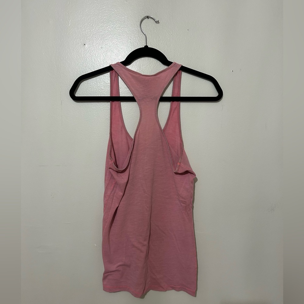 PINK VICTORIA’S SECRET | Lightweight, Light Coral Racerback Tank Top - Picture 2 of 4